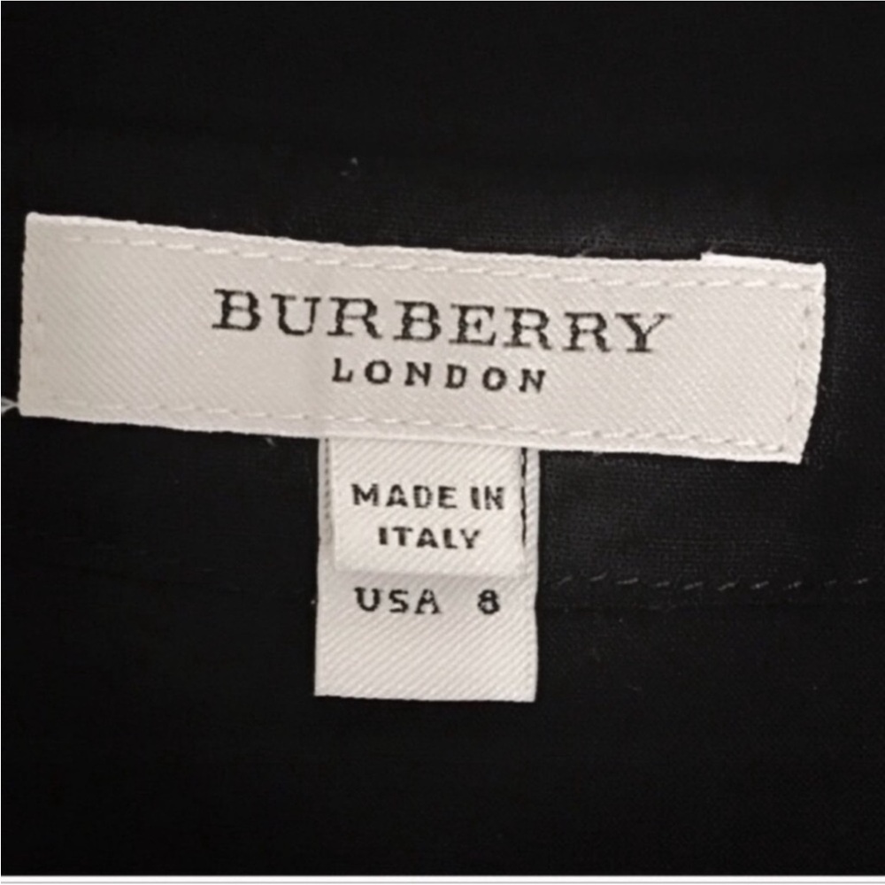 Authentic Burberry London luxury designer cotton black dress sz 6 - Picture 3 of 9